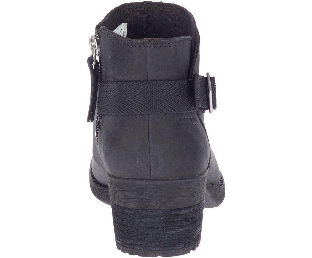 Merrell Boots Black - Shiloh II Bluff - Womens 94EZWOSLT